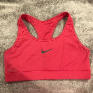 Nike pink sports bra
